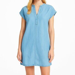 Vineyard Vines Light Blue Chambray Shift Dress